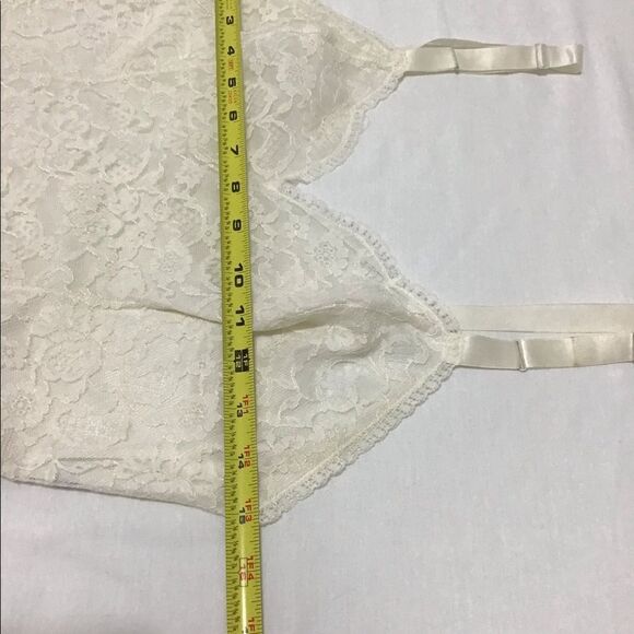 Vanity Fair Vintage Slip Dress White And Black Full Slip Dress Size Small 34 - Picture 12 of 14